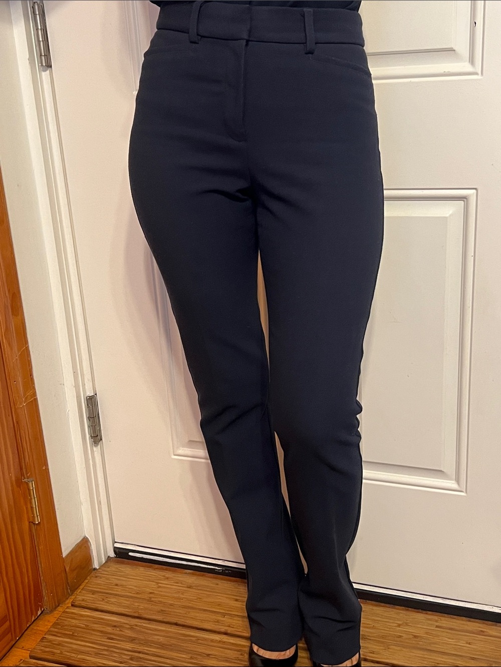 Express columnist Navy Blue Slim boot High Rise Trousers